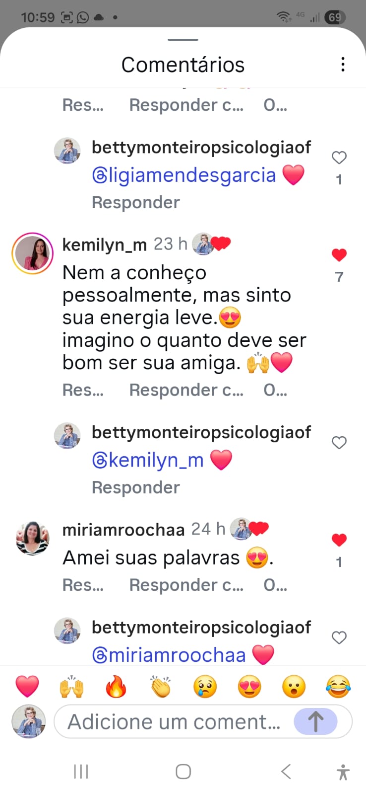 Depoimento de leitora sobre o livro.